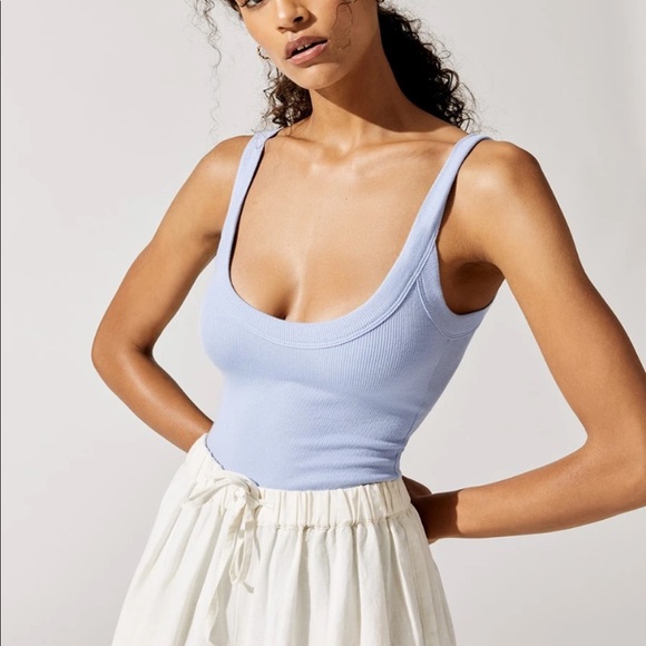 Alix NYC Bodysuit powder blue In Small - Picture 1 of 5
